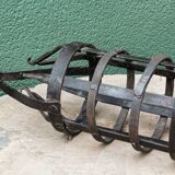 Riveted wrought iron cage suspension