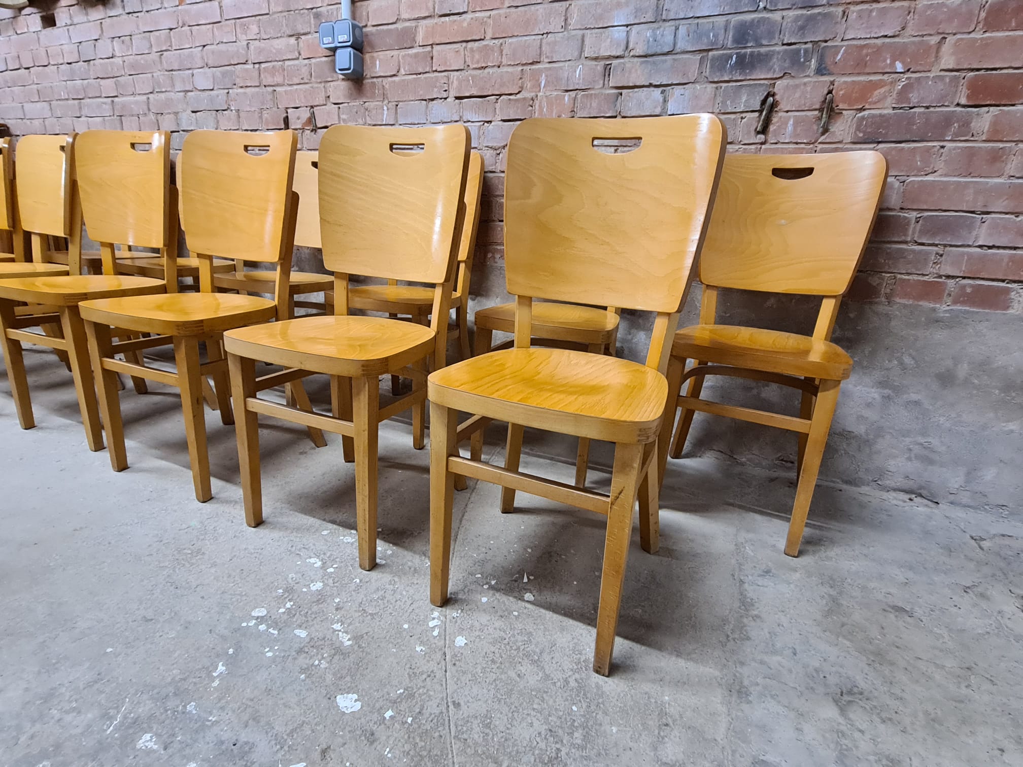 Set of 12 bistro chairs