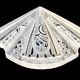 Art deco pressed glass sconce