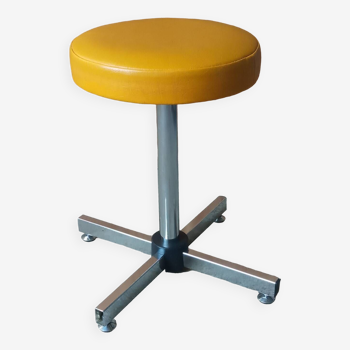 KOR telescopic stool in leatherette