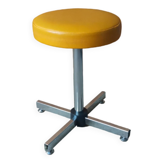 KOR telescopic stool in leatherette