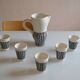 Roger Capron (1922 2006) orangeade service in enamelled tin earthenware