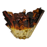 Glass bowl designed by Pertti Santalahti for Humppila Glas Finland 1960-170s.