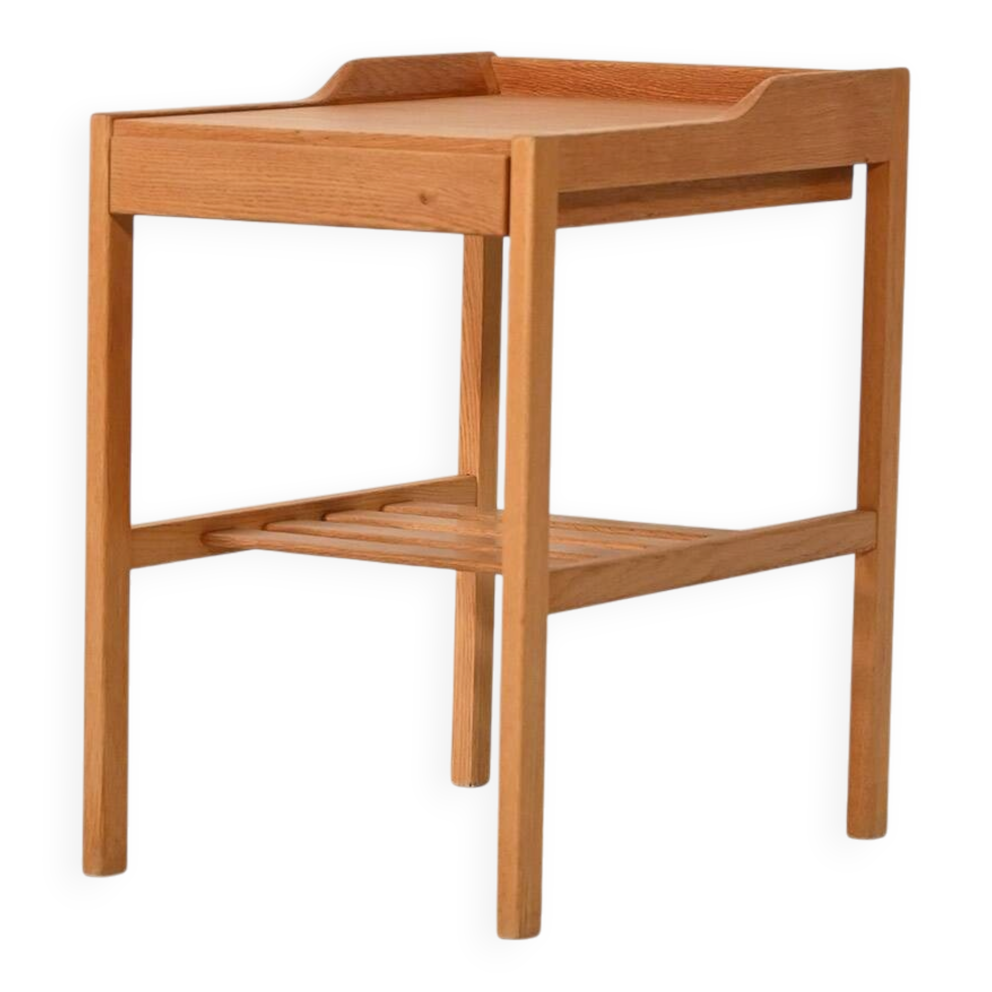 1960s Scandinavian vintage oak bedside table