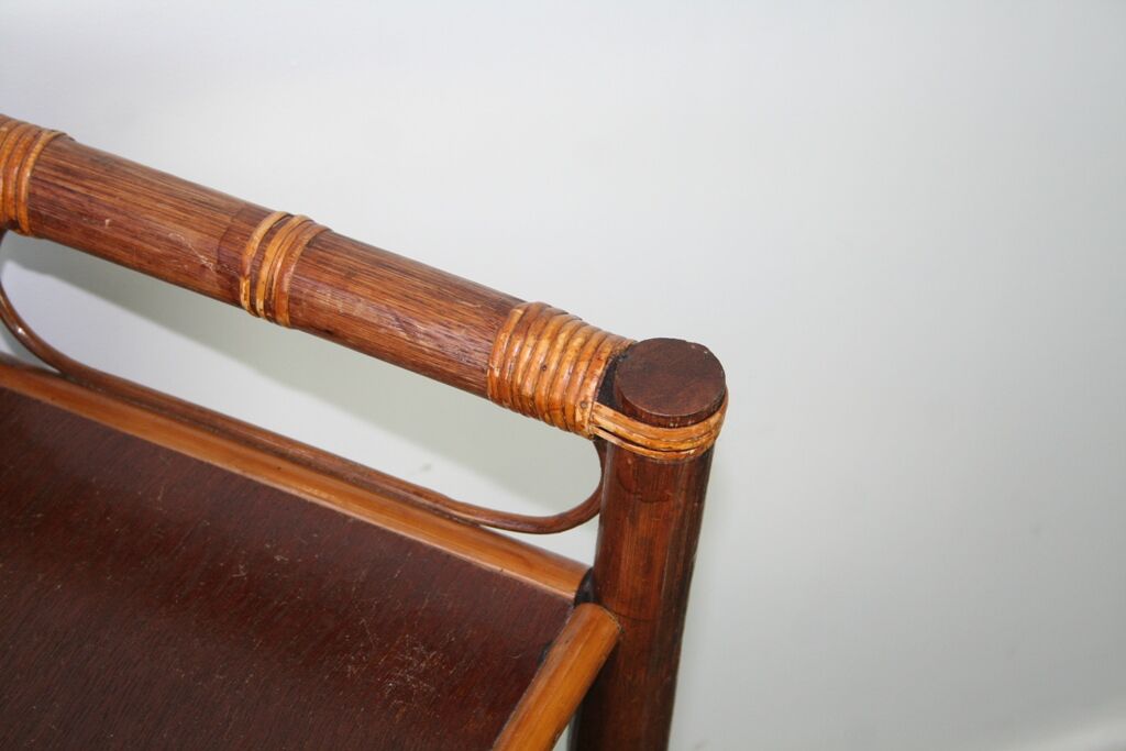 Vintage rattan shelf