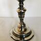 Pair of silver metal candlesticks