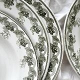6 “Violetta” ironstone soup plates from Moulin des Loups Hamage
