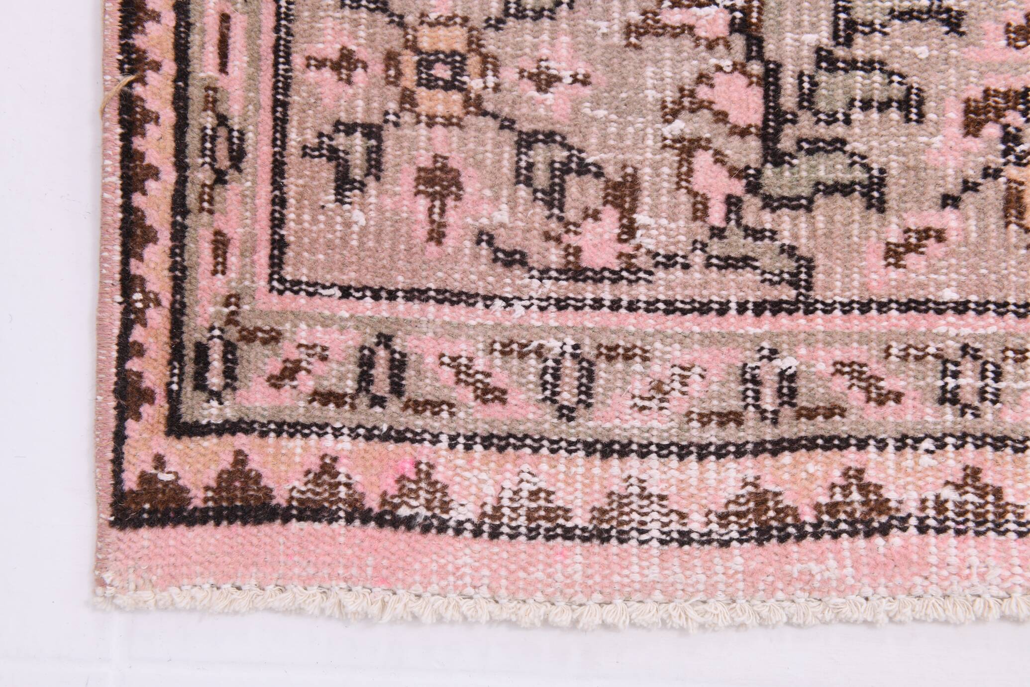 6x10 Rug For Living Room Soft Pink Turkish Vintage Rug, 181x314Cm