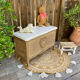 Very nice vintage heart toy chest in L. Ashley removable style.