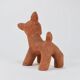 Walter Bosse Large Ceramic Sculpture of Baby Deer, Austria, 1920s