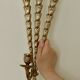 Single mid-century brass Swedish brass sconce