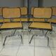 Suite 6 chaises cesca b32 Marcel Breuer vintage 1970/1980