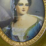 Portrait médaillon miniature
