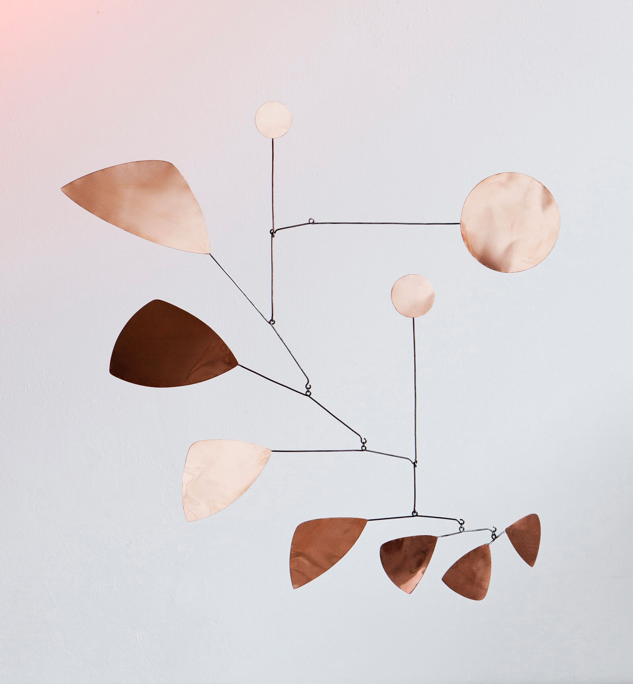 Modernist brass mobile 65 x 70cm