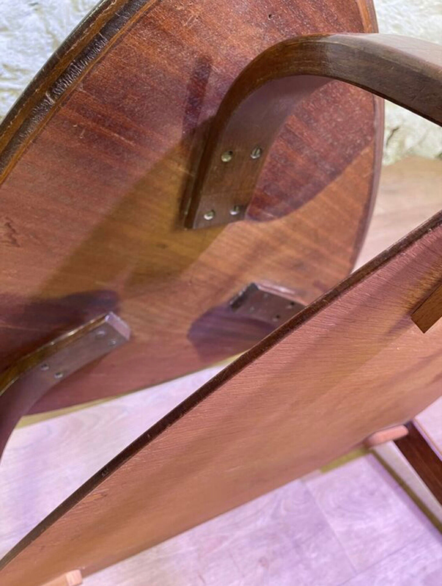 Tripod side table Bow Wood by Steiner