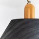 Temde ceiling light with silk shade - Mid-Century design - 1960s
