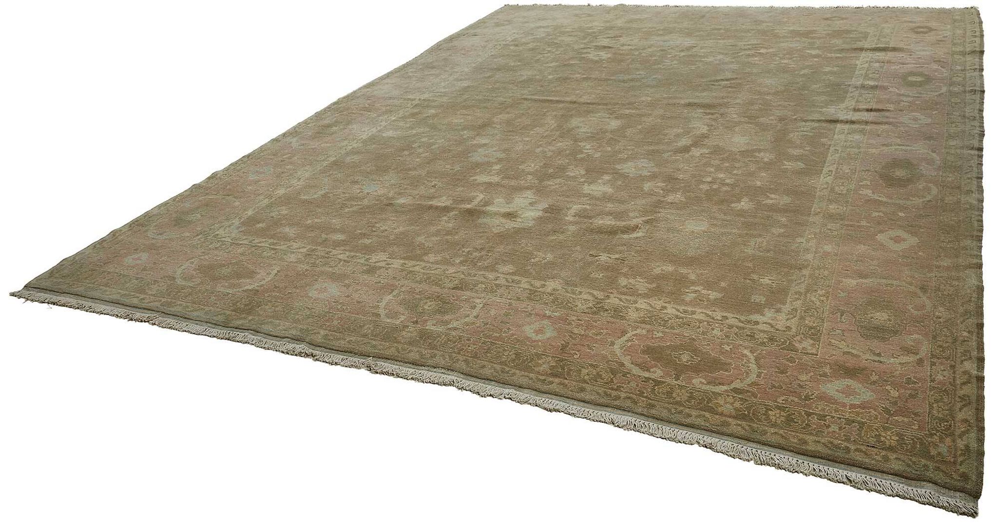Turkish Handknotted Wool Oushak Rug 358 cm x 468 cm