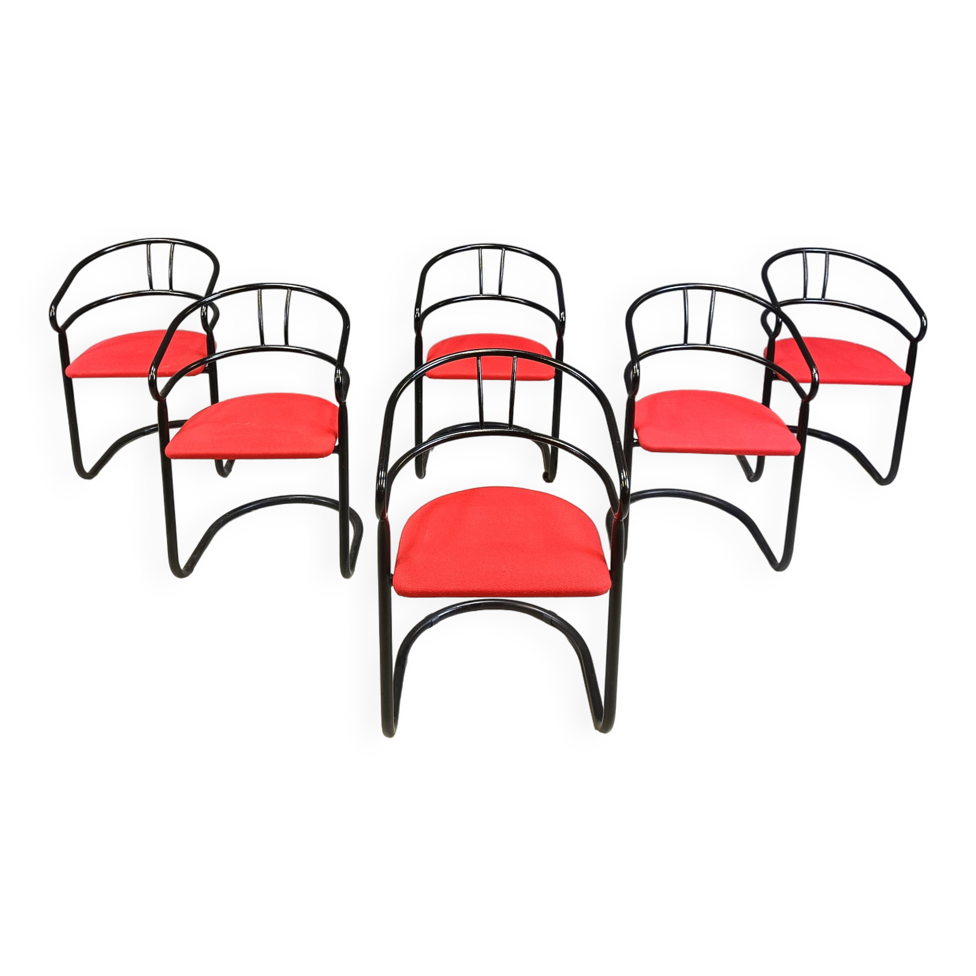 Post modern dining chairs, 1980s