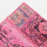 7x10 distressed pink turkish rug 300x208cm