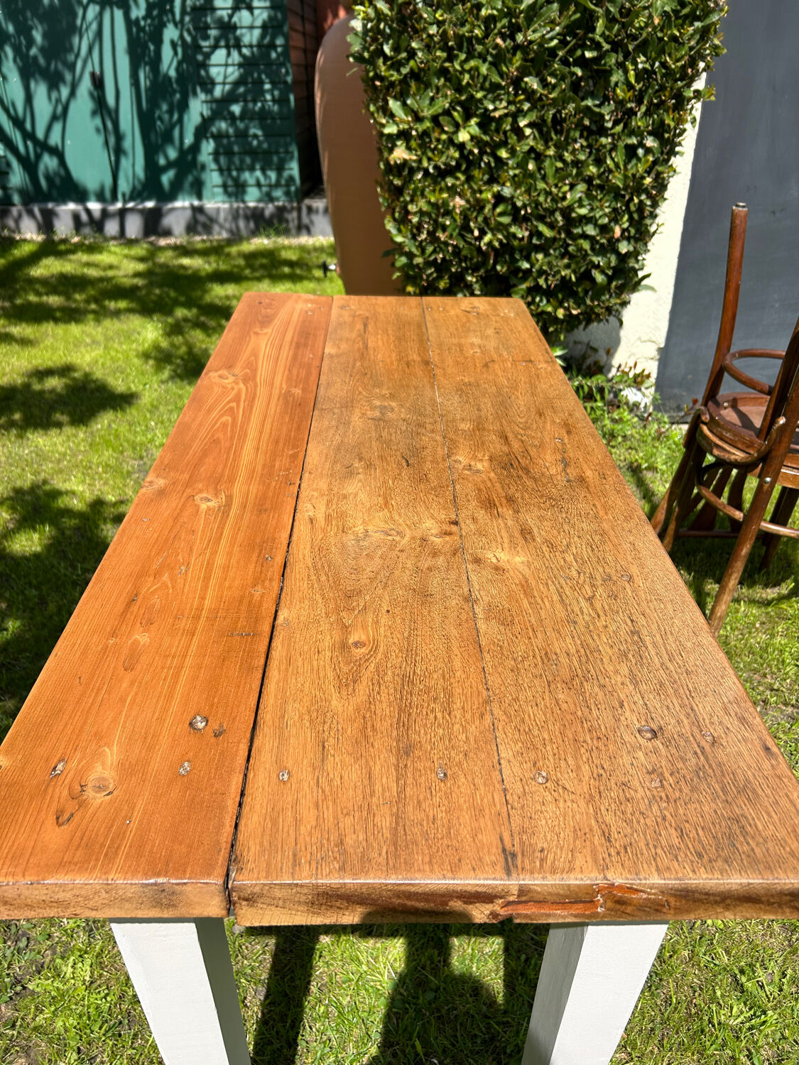 Oak farmhouse table 1 drawer