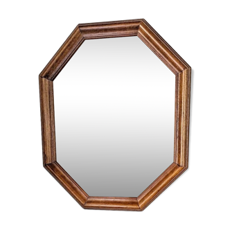 Vintage octagonal mirror.
