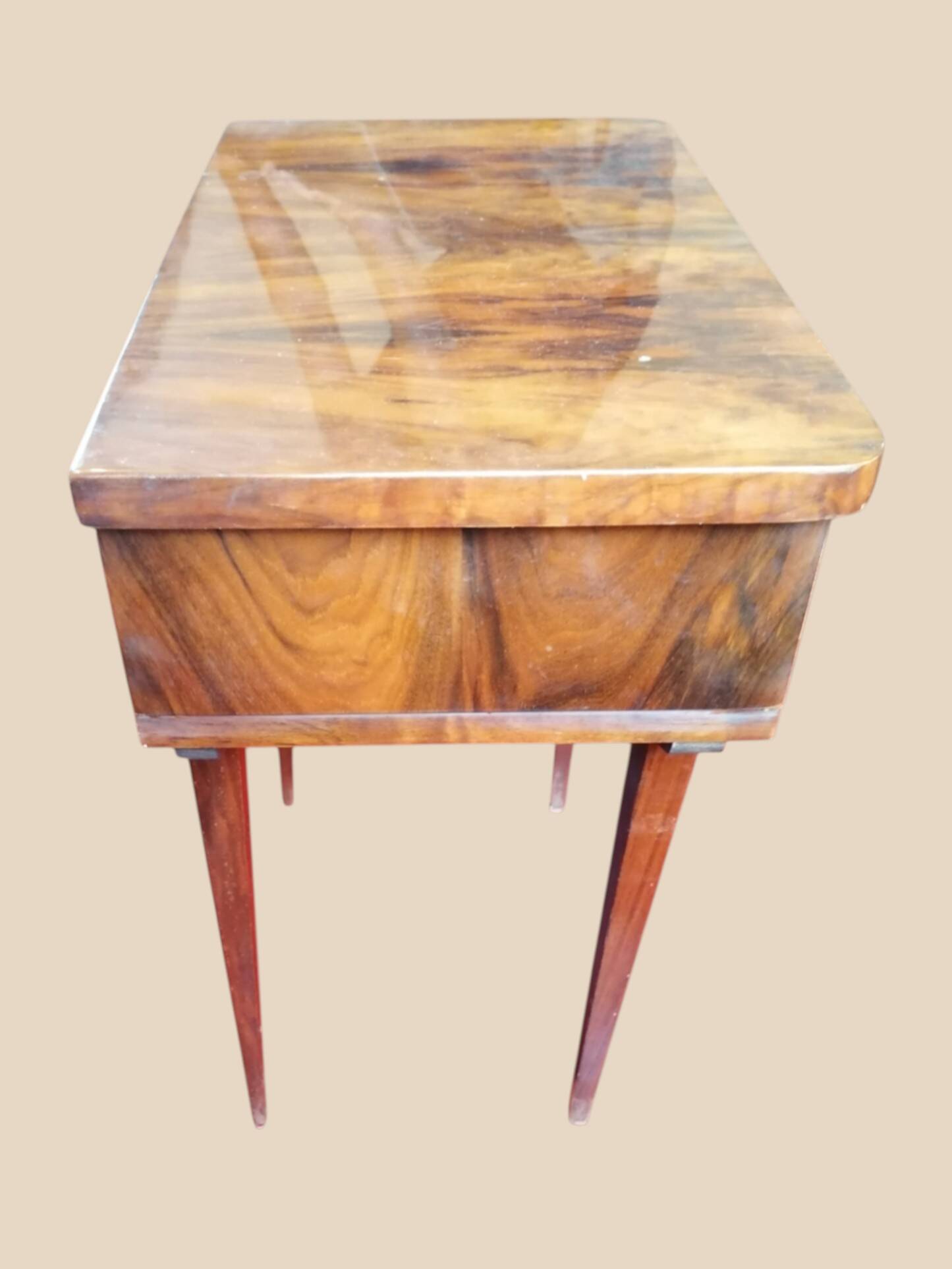 Armoire et Table de Chevet en Bois Laqué vintage - Ateliers Jacquelin