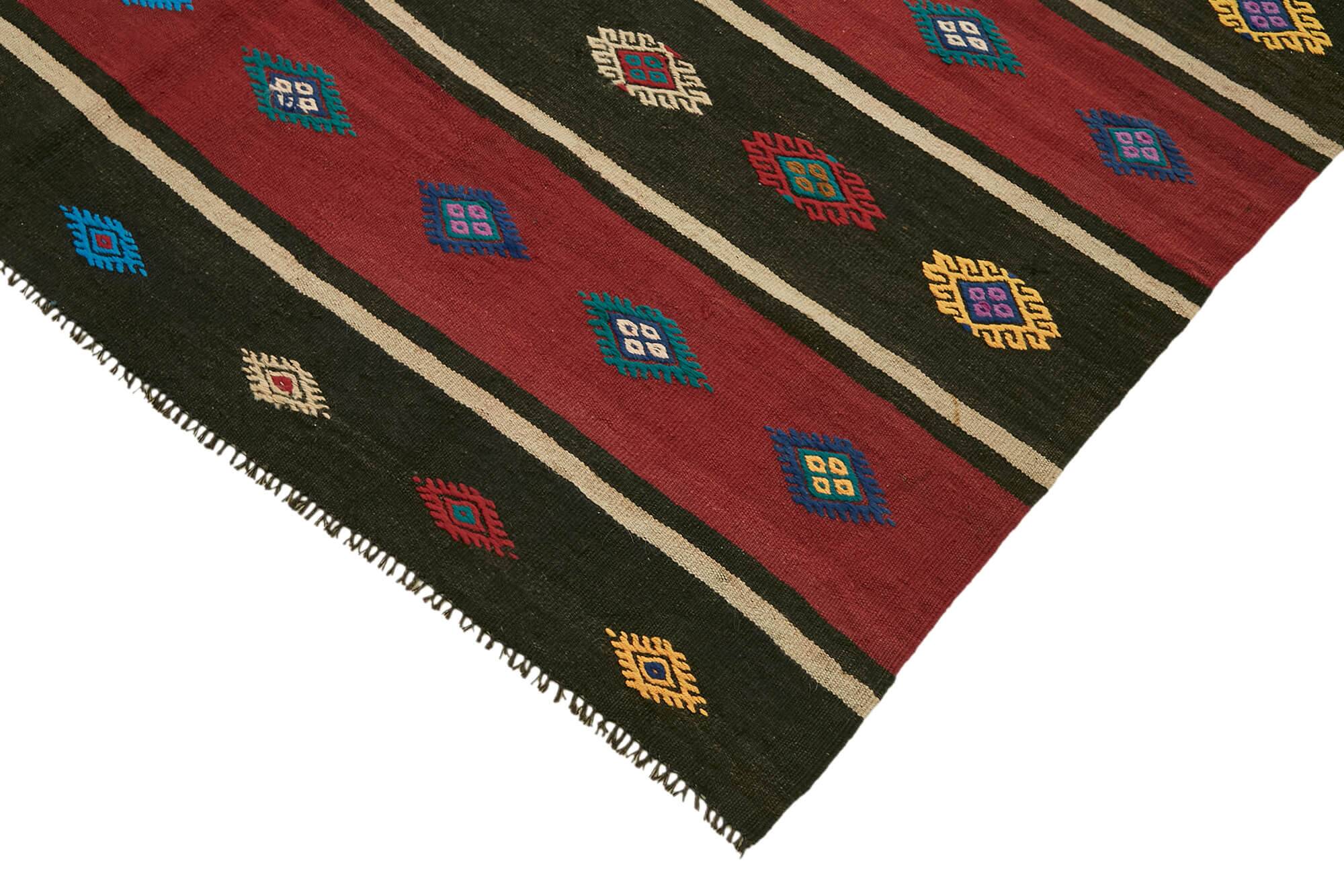 Turkish Handmade Vintage Anatolian Kilim 170 cm x 320 cm