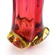 Murano Vase Organic Red Yellow 21cm 1.1kg