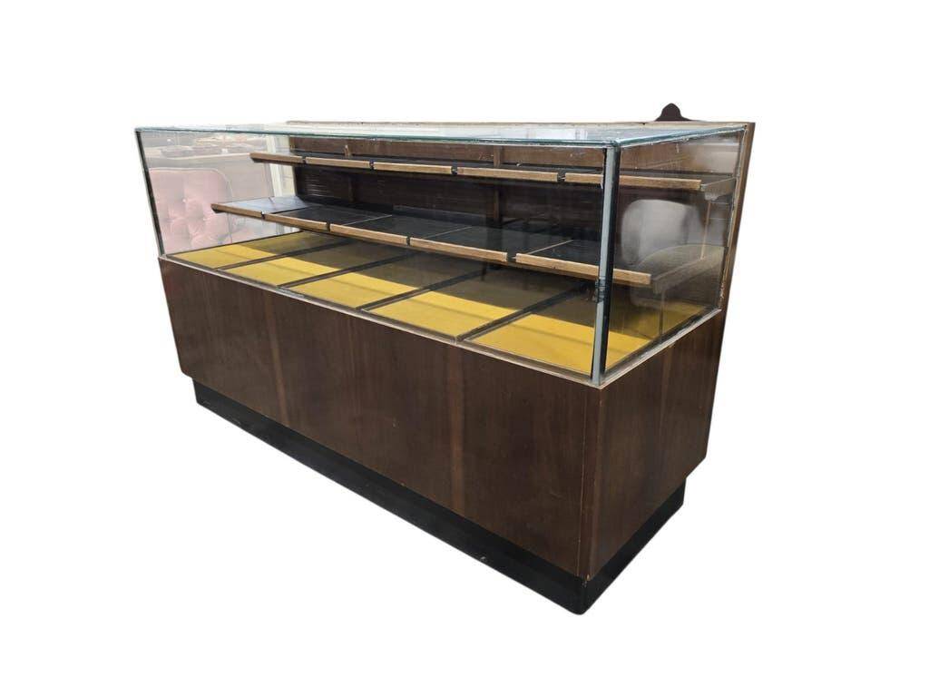 Vintage wooden shop counter/display case