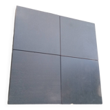 Black white invisible retractable Japanese table