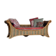 Large Polychrome Rattan Sofa - Orientalist