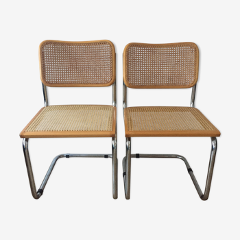 Paire de chaises Marcel Breuer Cesca B32