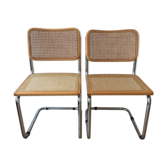 Paire de chaises Marcel Breuer Cesca B32