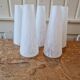 Set of 5 Opaline Tulips Clichy Speckled Glass