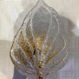 Pair of wall lamps Murano glass sheet