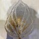 Paire d’appliques feuille verre Murano