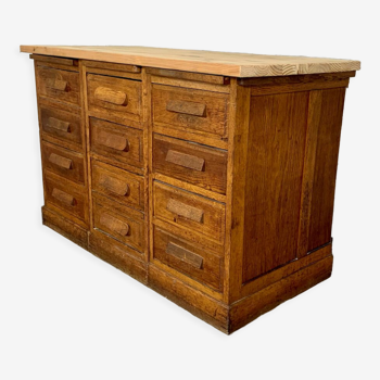 Sideboard or chest of drawers with 11 drawers, craft furniture