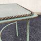Glass and metal coffee table, Neoclassical/Art Deco