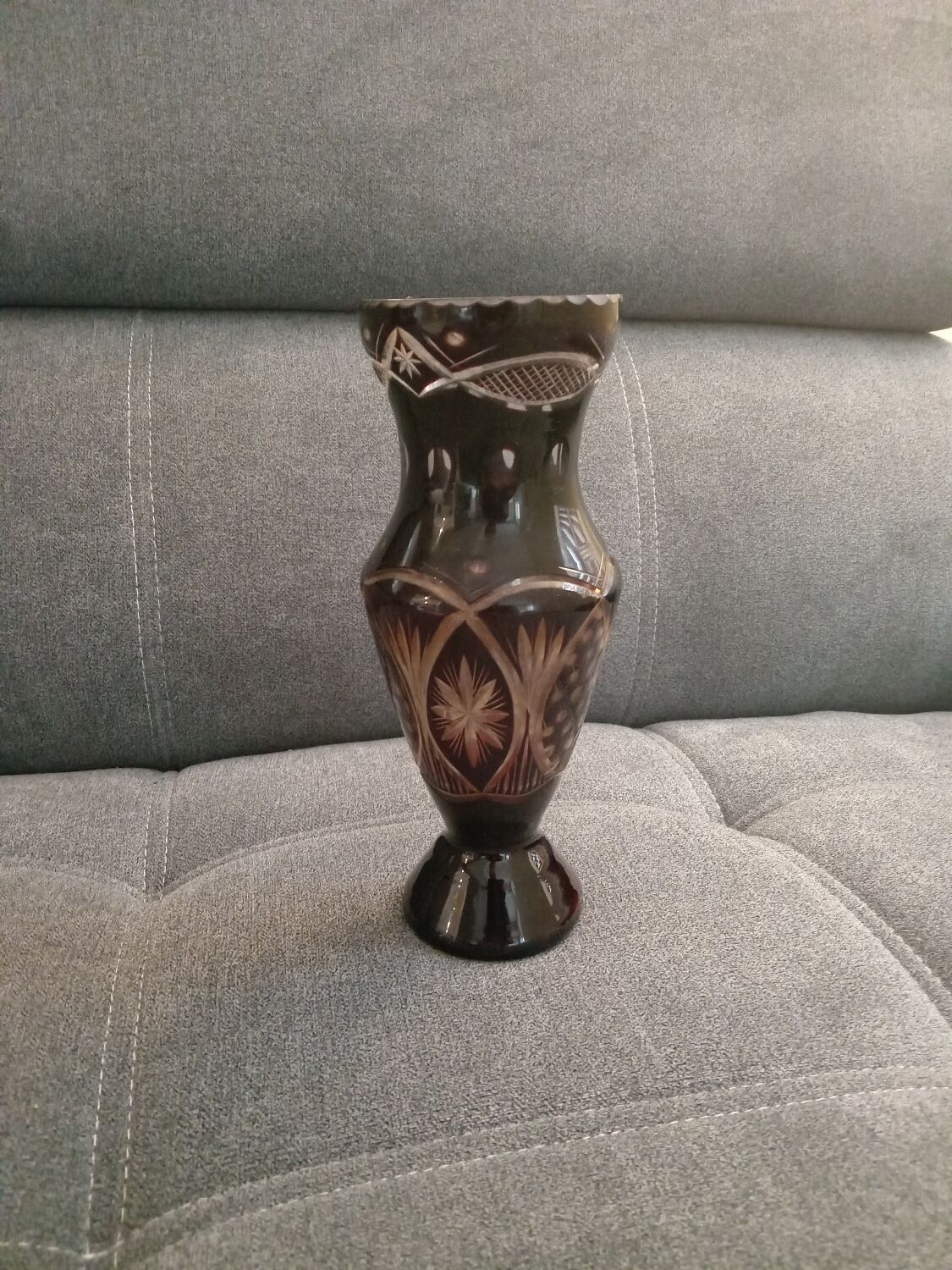 Vintage Bohemian Crystal Vase