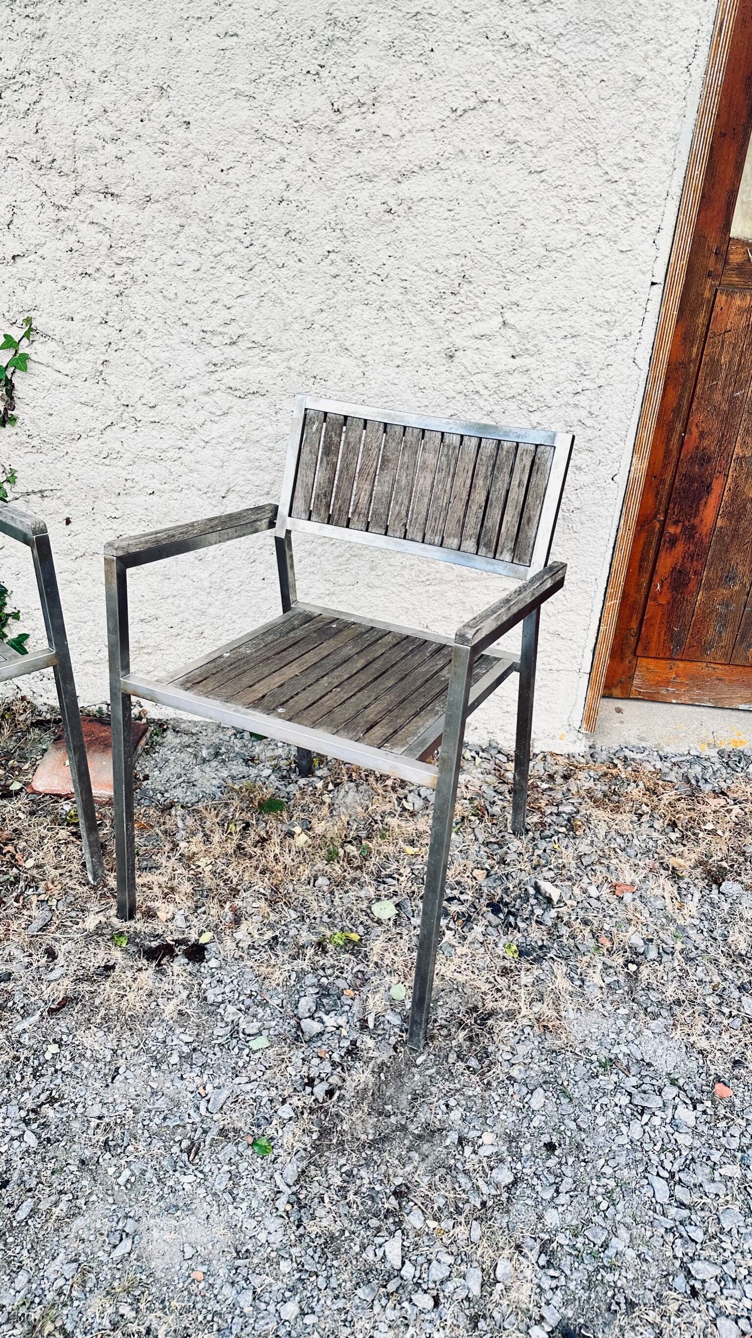 10 Terrace / garden chairs