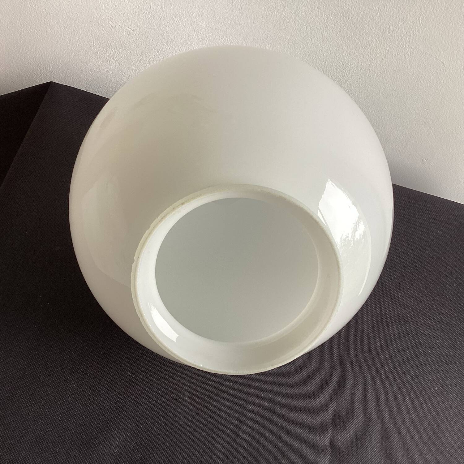 Opaline glass globe lampshade - vintage