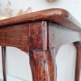 Old table - wooden desk with curved legs