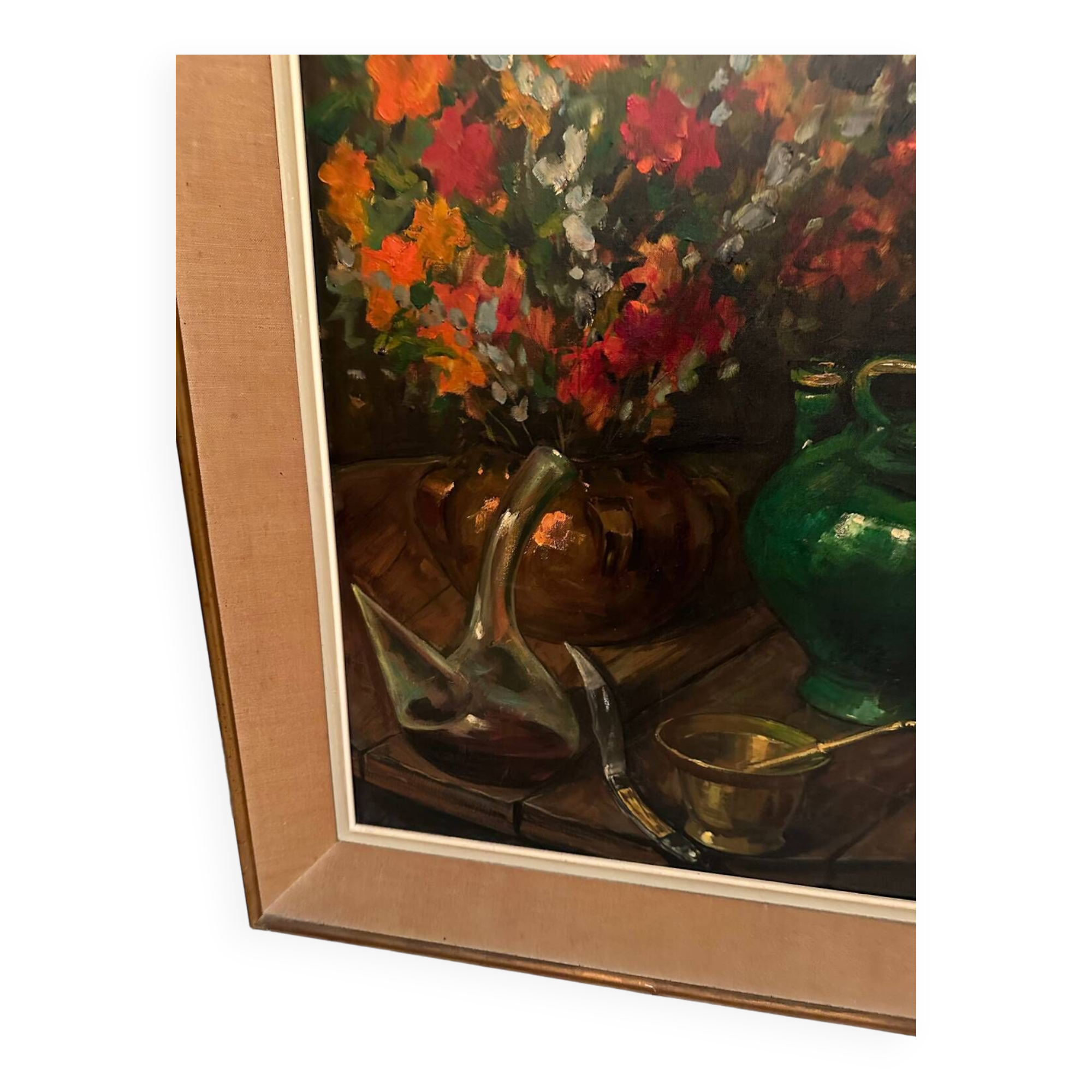 Canvas Painter Boul, French Painter. Measures Painting 91x78 And Canvas 78x60