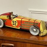 Charles Rossignol Bugatti 52 Tin Racing Car Toy from the 1930s