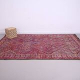 Vintage Moroccan Rug 203 x 340 cm - Moroccan Rug Purple - Berber rug Old