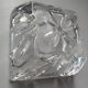 2 vintage thick glass ashtrays