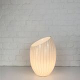 Large Murano glass table lamp with lined pattern 1950-60