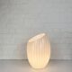 Large Murano glass table lamp with lined pattern 1950-60