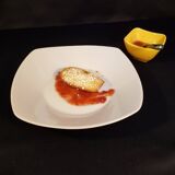 10 White porcelain soup plates
