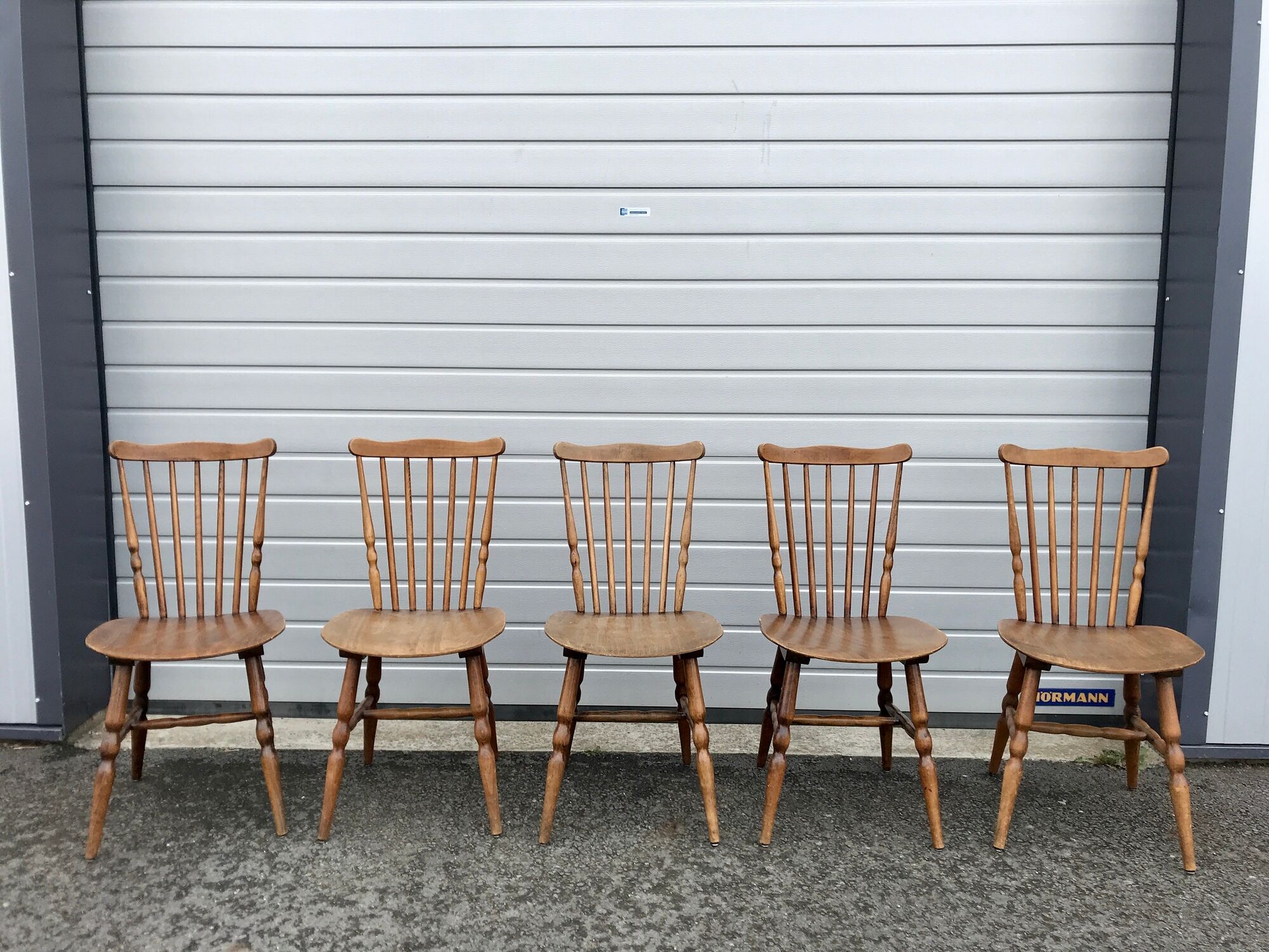 10 bistro chairs troquet "menuet" baumann 1970